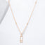 0.46 ctw Bezel Set Round Lab Grown Diamond Paperclip Necklace