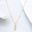 0.46 ctw Bezel Set Round Lab Grown Diamond Paperclip Necklace