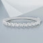 0.74 ctw Round Lab Grown Diamond Spike Hinged Bangle Bracelet