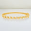 0.74 ctw Round Lab Grown Diamond Spike Hinged Bangle Bracelet