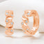 0.32 ctw Round Lab Grown Diamond Spike Hoop Earrings