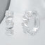 0.32 ctw Round Lab Grown Diamond Spike Hoop Earrings