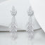 0.99 ctw Round Lab Grown Diamond Spike Dangle Earrings