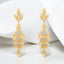 0.99 ctw Round Lab Grown Diamond Spike Dangle Earrings