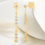 0.75 ctw Bezel Set Round Lab Grown Diamond Dangle Earrings