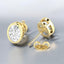 Bezel Set Oval Lab Grown Diamond Stud Earrings in 14kt Yellow Gold