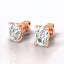 Oval Lab Grown Diamond Stud Earrings in 14kt Rose Gold