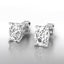 Oval Lab Grown Diamond Stud Earrings in 14kt White Gold