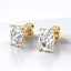 Oval Lab Grown Diamond Stud Earrings in 14kt Yellow Gold