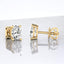 Oval Lab Grown Diamond Stud Earrings in 14kt Yellow Gold