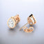 Bezel Set Pear-Shaped Lab Grown Diamond Stud Earrings in 14kt Rose Gold