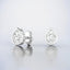 Bezel Set Pear-Shaped Lab Grown Diamond Stud Earrings in 14kt White Gold