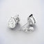 Bezel Set Pear-Shaped Lab Grown Diamond Stud Earrings in 14kt White Gold