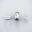 Bezel Set Pear-Shaped Lab Grown Diamond Stud Earrings in 14kt White Gold