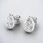 Bezel Set Pear-Shaped Lab Grown Diamond Stud Earrings in 14kt White Gold