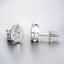 Bezel Set Pear-Shaped Lab Grown Diamond Stud Earrings in 14kt White Gold