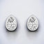 Bezel Set Pear-Shaped Lab Grown Diamond Stud Earrings in 14kt White Gold