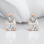 Prong-Set Pear Shaped Lab Grown Diamond Stud Earrings in 14kt Rose Gold