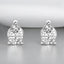 Prong-Set Pear Shaped Lab Grown Diamond Stud Earrings in 14kt White Gold