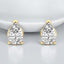 Prong-Set Pear Shaped Lab Grown Diamond Stud Earrings in 14kt Yellow Gold