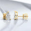 Prong-Set Pear Shaped Lab Grown Diamond Stud Earrings in 14kt Yellow Gold