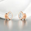 Bezel Set Marquise Lab Grown Diamond Stud Earrings in 14kt Rose Gold