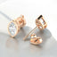 Bezel Set Marquise Lab Grown Diamond Stud Earrings in 14kt Rose Gold