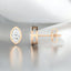 Bezel Set Marquise Lab Grown Diamond Stud Earrings in 14kt Rose Gold