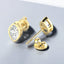 Bezel Set Marquise Lab Grown Diamond Stud Earrings in 14kt Yellow Gold