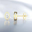 Bezel Set Marquise Lab Grown Diamond Stud Earrings in 14kt Yellow Gold