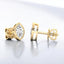 Bezel Set Marquise Lab Grown Diamond Stud Earrings in 14kt Yellow Gold