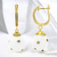 0.50 ctw Enamel and Lab Grown Diamond Drop Earrings