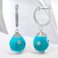 0.50 ctw Enamel and Lab Grown Diamond Drop Earrings