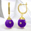 0.50 ctw Enamel and Lab Grown Diamond Drop Earrings