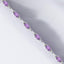 Oval Amethyst Line Bracelet in 925 Sterling Silver