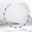 Pear Shaped Amethyst Line Bracelet in 925 Sterling Silver