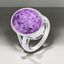 Bezel Set Oval Amethyst Statement Ring in 925 Sterling Silver