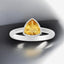 Bezel Set Trillion Citrine Solitaire Ring in 925 Sterling Silver