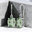 11 x 9 Oval Gemstone Solitaire Drop Earrings in 925 Sterling Silver