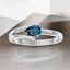 Split Shank London Blue Topaz Ring in 925 Sterling Silver