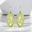 Oval Faceted Gemstone Drop Earrings in 925 Sterling Silver