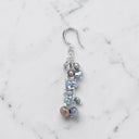 Gray Cultured Pearl Drop Earrings in 925 Sterling Silver