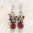 Chocolate Cultured Coin Pearl Earrings in 925 Sterling Silver