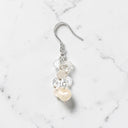 White Freshwater Cultured Pearl Drop Earrings in 925 Sterling Silver